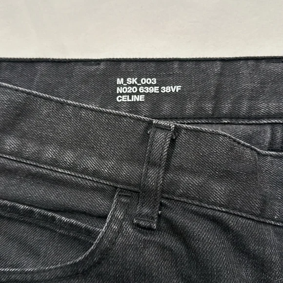Like new vintage black Celine mens jeans, size 32.